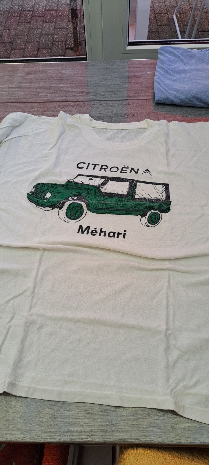 Citroën Méhari T-shirt - Maat XL, Ophalen of Verzenden, Gedragen, Maat 56/58 (XL), Wit