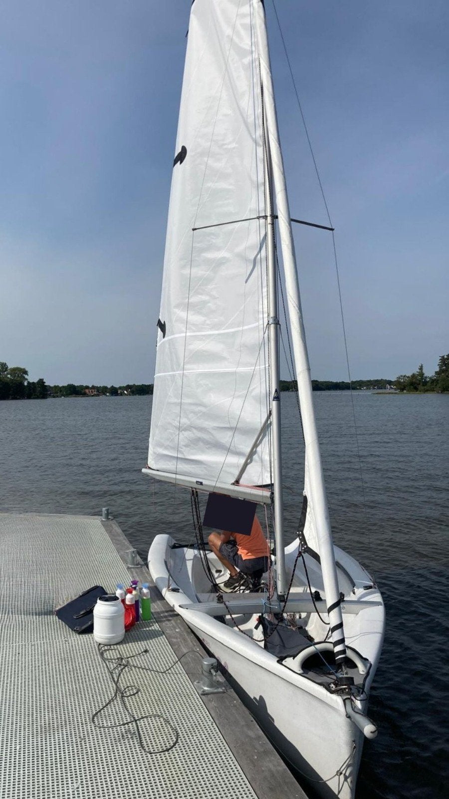 TOPAZ OMEGA vaarklaar met nieuwe zeilen, Ophalen, Fok, Laser, Zo goed als nieuw