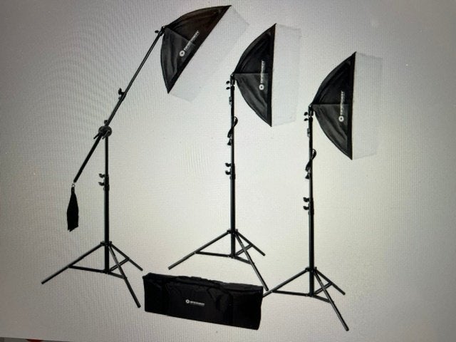 Bresser BR-2240 1875W daglichtset, Ophalen, Zo goed als nieuw, Bresser, Lamp of Flitsset