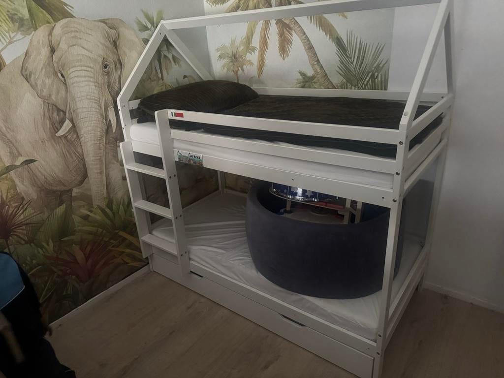 Peuter/kleuter stapelbed, Kinderen en Baby's, Kinderkamer | Stapelbedden en Hoogslapers, Ophalen, Gebruikt, Stapelbed