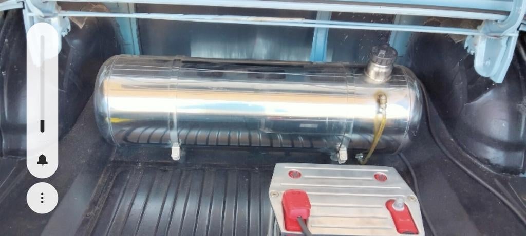 RVS benzine tank, Ophalen, Gebruikt