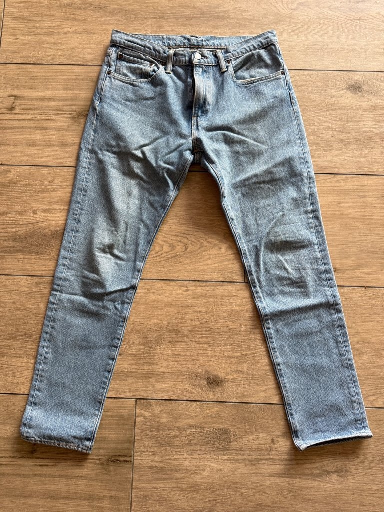 Levi's Strauss 512 Slim Taper Lightwash, Kleding | Heren, Levi's, Blauw, W32 (confectie 46) of kleiner, Ophalen of Verzenden