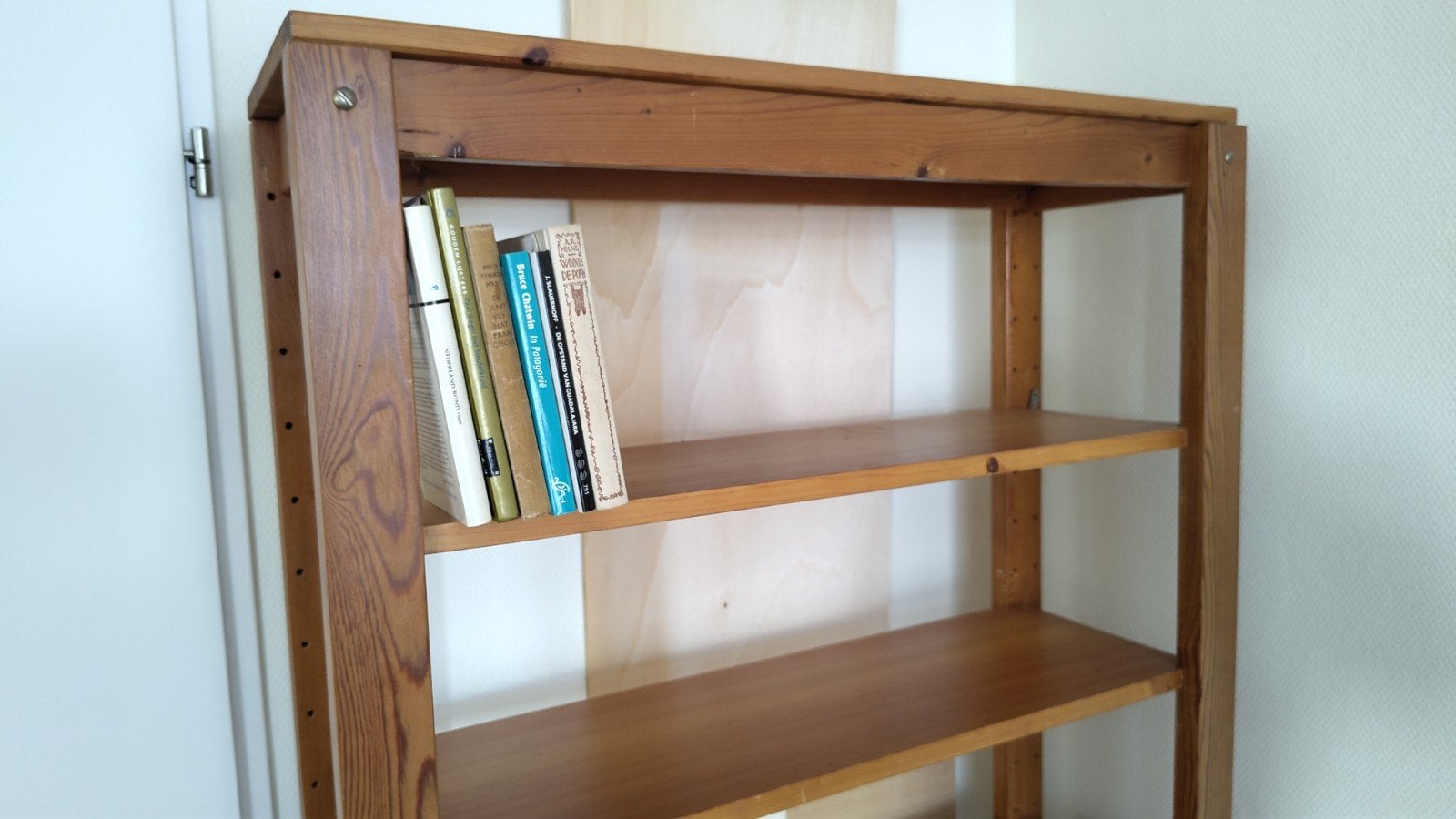 Houten Boekenkast met Verstelbare Planken - 182x91x30 cm, Ophalen, Met plank(en), Gebruikt, 50 tot 100 cm