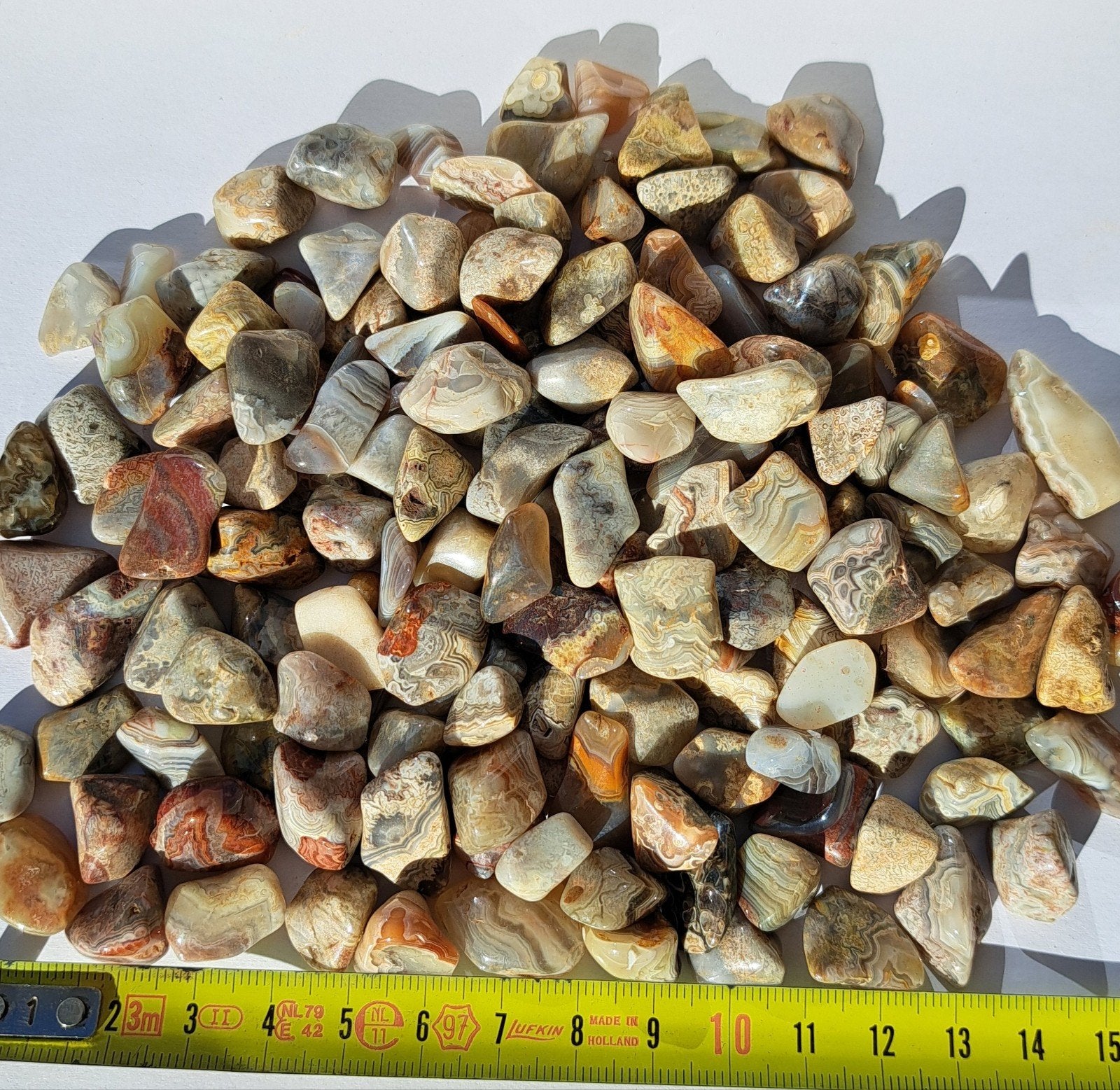 100 stuks €15! Botswana Agaat edelstenen verzameling stenen, Ophalen of Verzenden