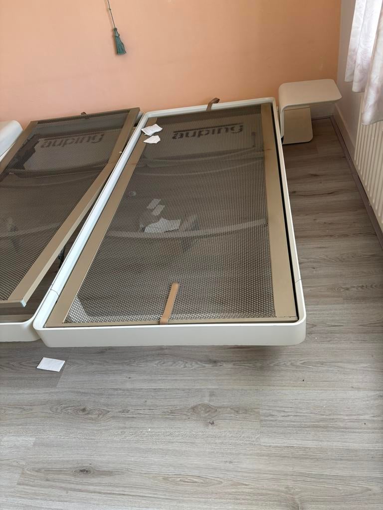 Vintage Auping auronde bed, Ophalen, Gebruikt, 90 cm, .