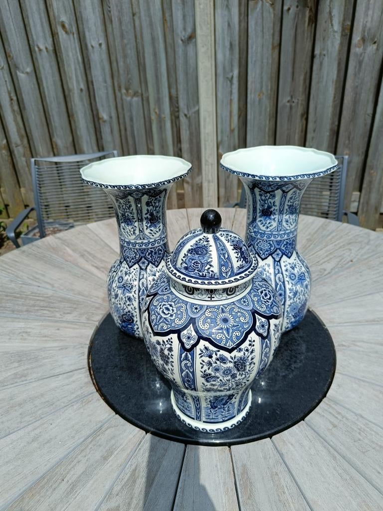 Delfts Blauw Vazen en Pot - Royal Boch Holland, Antiek en Kunst, Ophalen of Verzenden