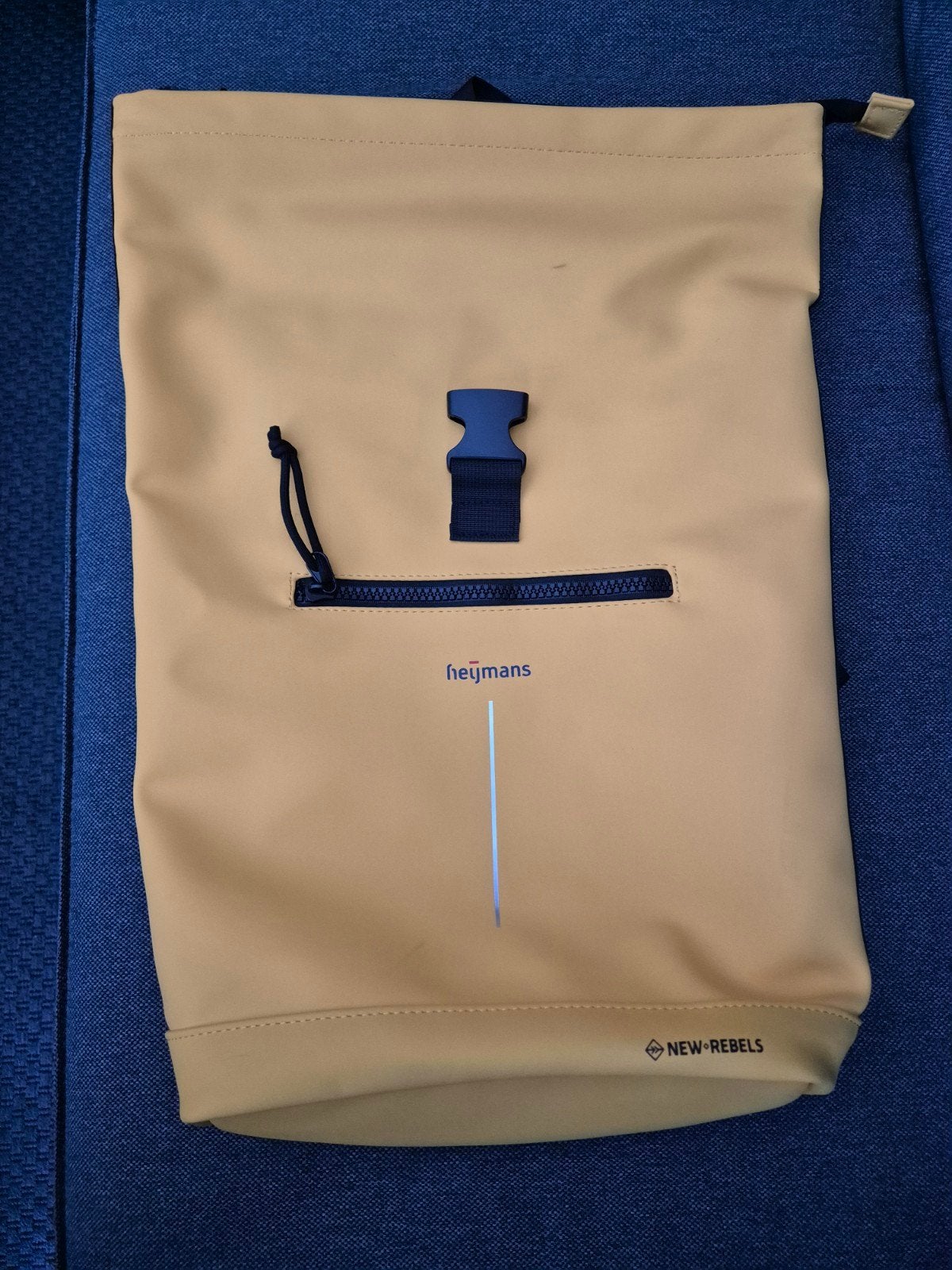 Rugtas/Laptoptas New Rebels 21ltr geel, Overige typen, Ophalen of Verzenden, Zo goed als nieuw, Meerdere vakken