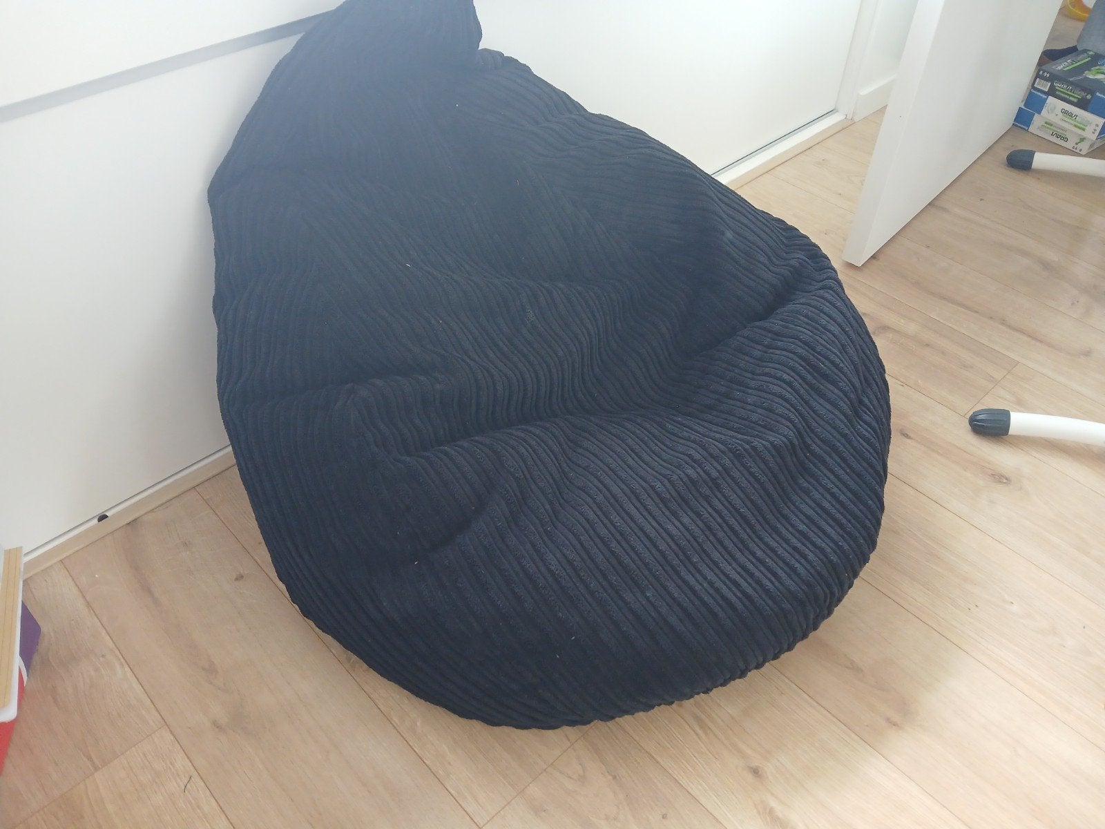 Zitzak Lounge Pug, Huis en Inrichting, Ophalen, Gebruikt, Zwart, Zitzak
