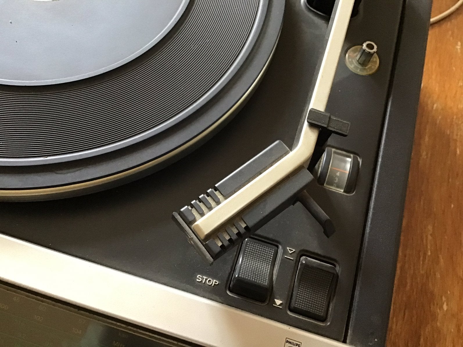 Philips 953 Stereo radio combinatie platenspeler casette, Ophalen, Zo goed als nieuw, Cassettedeck, Philips