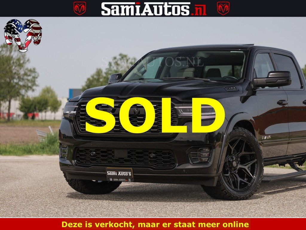 Dodge Ram TUNGSTEN BLACK OPS | 540 PK | HIGH END | MASSAGE |, Automaat, Gebruikt, Met garantie (alle), Zwart