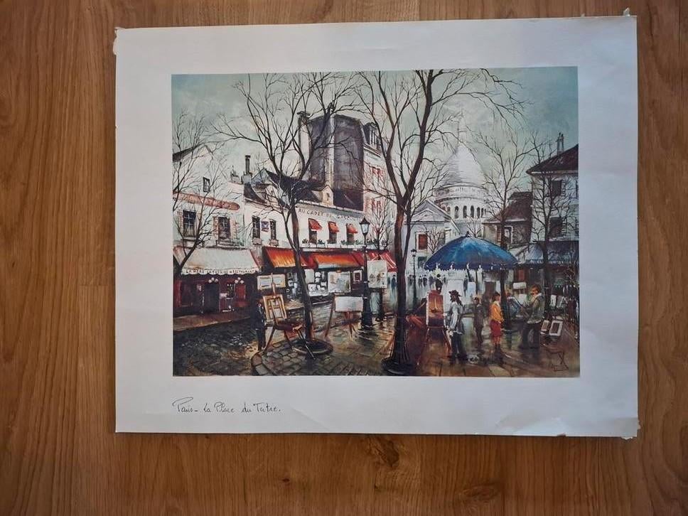 Wanddecoratie/wissellijsten bieden o.a. Parijs sacre coeur d, Antiek en Kunst, Ophalen of Verzenden