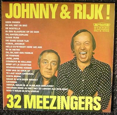 Johnny en Rijk – 32 Meezingers 1973 LP1905, Cd's en Dvd's, Vinyl | Nederlandstalig, Ophalen of Verzenden, Gebruikt, 12 inch, Pop