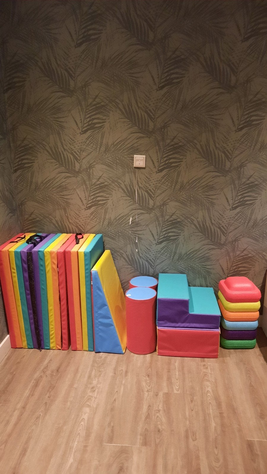 Kleurrijke speelmatten en stapstenen, Ophalen, Gebruikt, Speelkleed