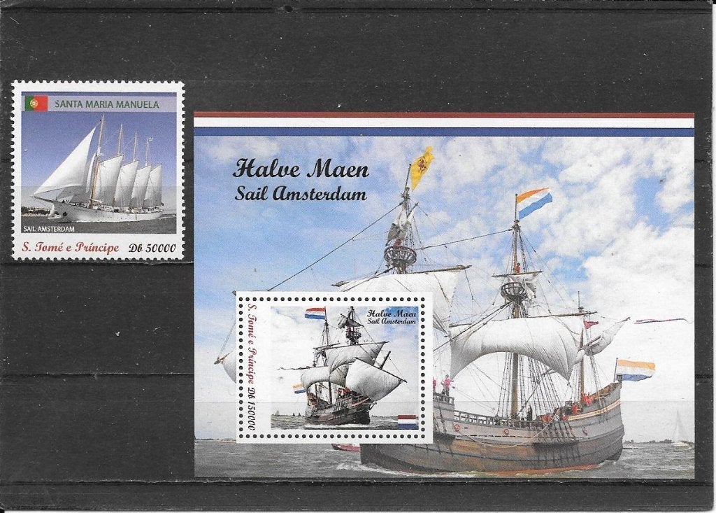 Sao Tomé Sail Amsterdam, Ophalen of Verzenden, Postfris, Overige thema's