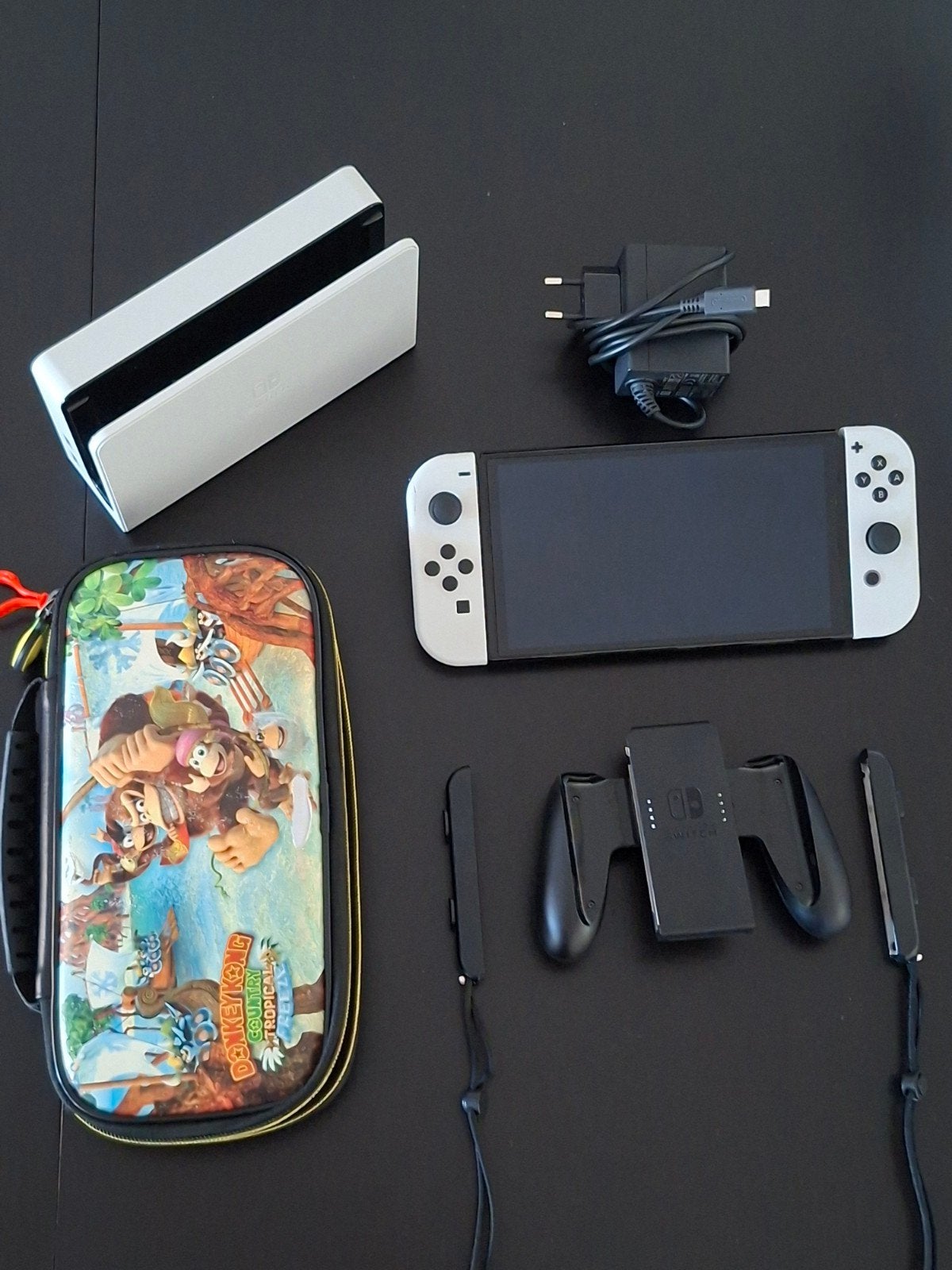 Nintendo Switch OLED Wit  Hele complete set, Spelcomputers en Games, Spelcomputers | Nintendo Switch, Ophalen of Verzenden, Zo goed als nieuw