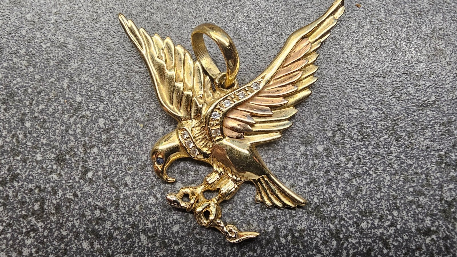 14 Karaat gouden adelaar hanger 15 gram, Ophalen of Verzenden