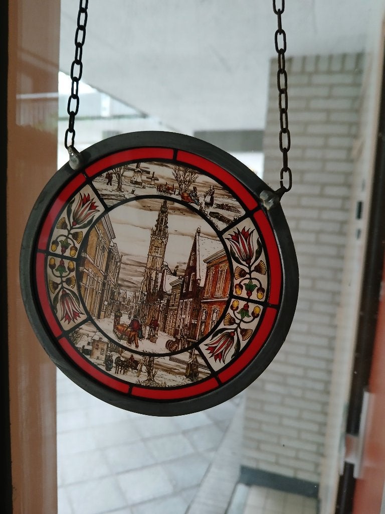 Glas in lood hanger, Ophalen of Verzenden