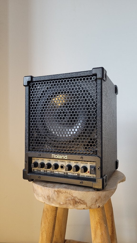 Roland CM-30 Cube Monitorspeaker, Ophalen, Zo goed als nieuw, Minder dan 500 watt, Monitor(versterker)