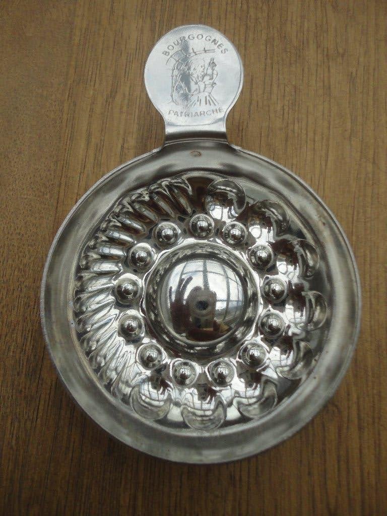 Brocante Franse tastevin, wijnproefbakje, wijnproefschaaltje, Ophalen of Verzenden