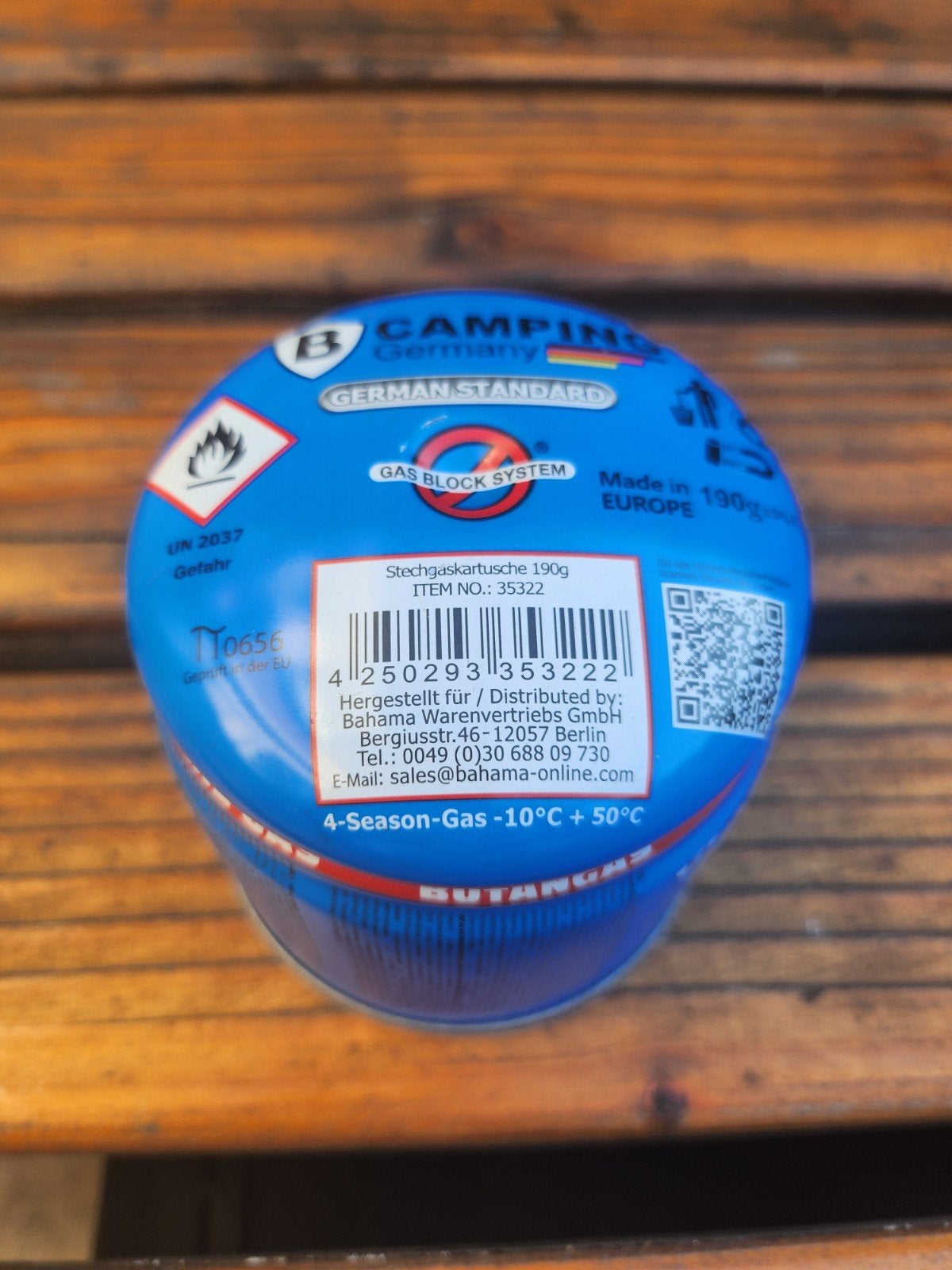 Campinggas, Ophalen, Nieuw