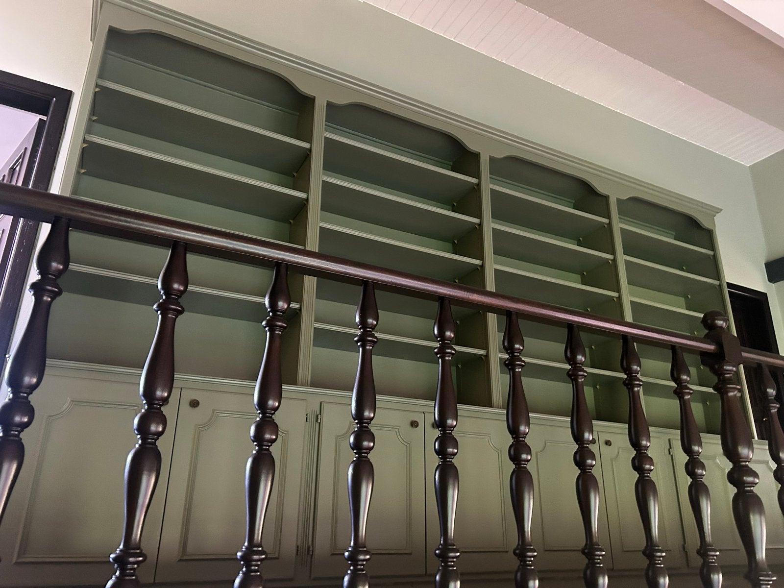 Massief Eikenhouten Wandkast / Boekenkast (4-delig, 405 cm)