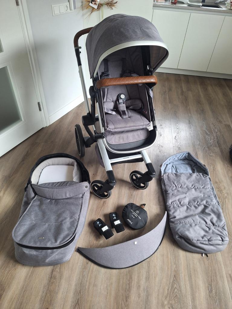 Joolz Day+ Radiant Grey kinderwagen, Zo goed als nieuw, Verstelbare duwstang, Ophalen, Kinderwagen