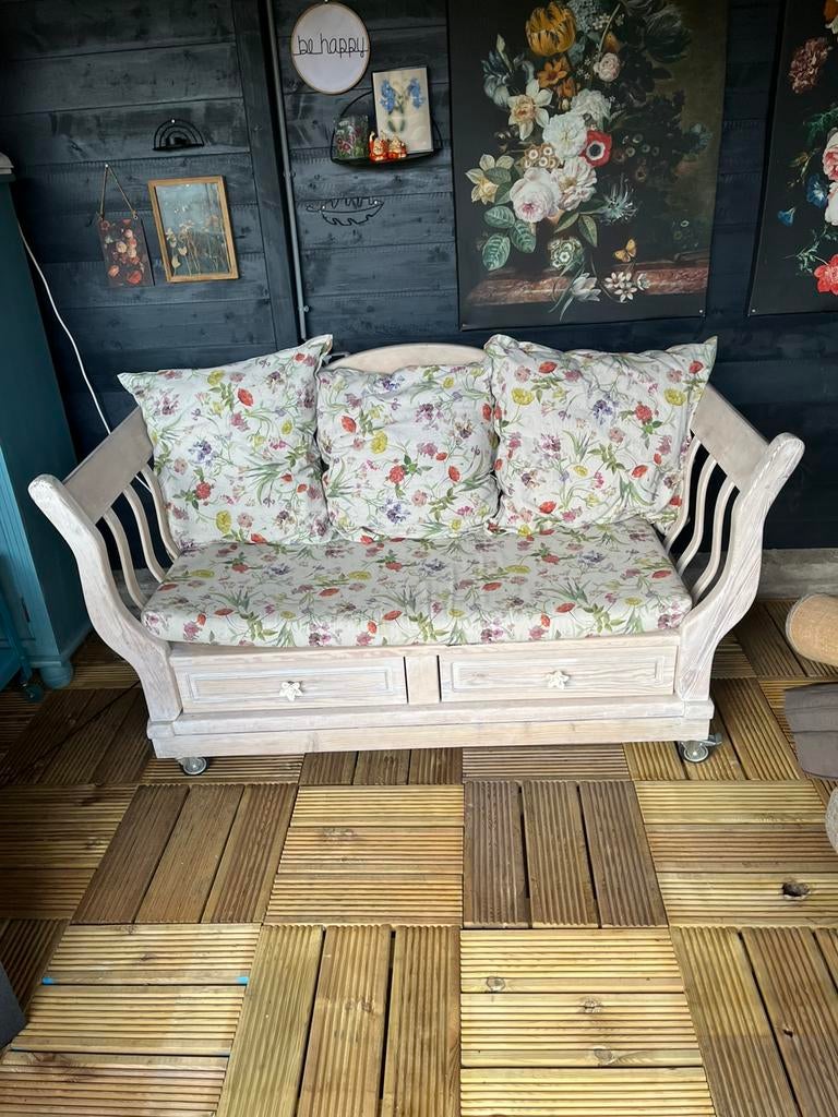 Houten bank, Ophalen, Zo goed als nieuw, Hout, Eettafel