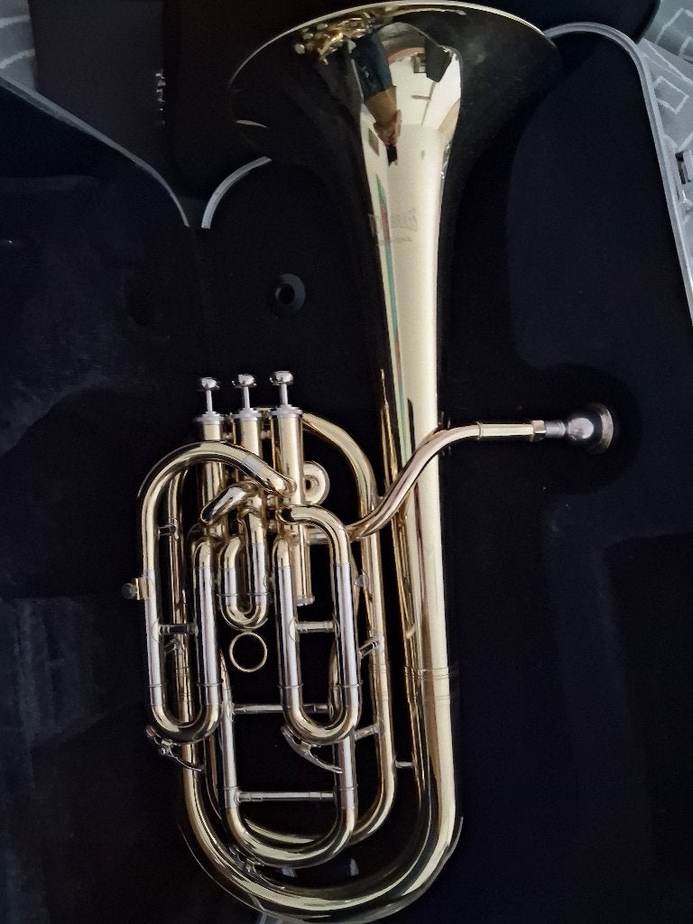 Bariton VDG Brass gecompenseerd, Ophalen, Zo goed als nieuw, Euphonium of Tenortuba, Met koffer of draagtas
