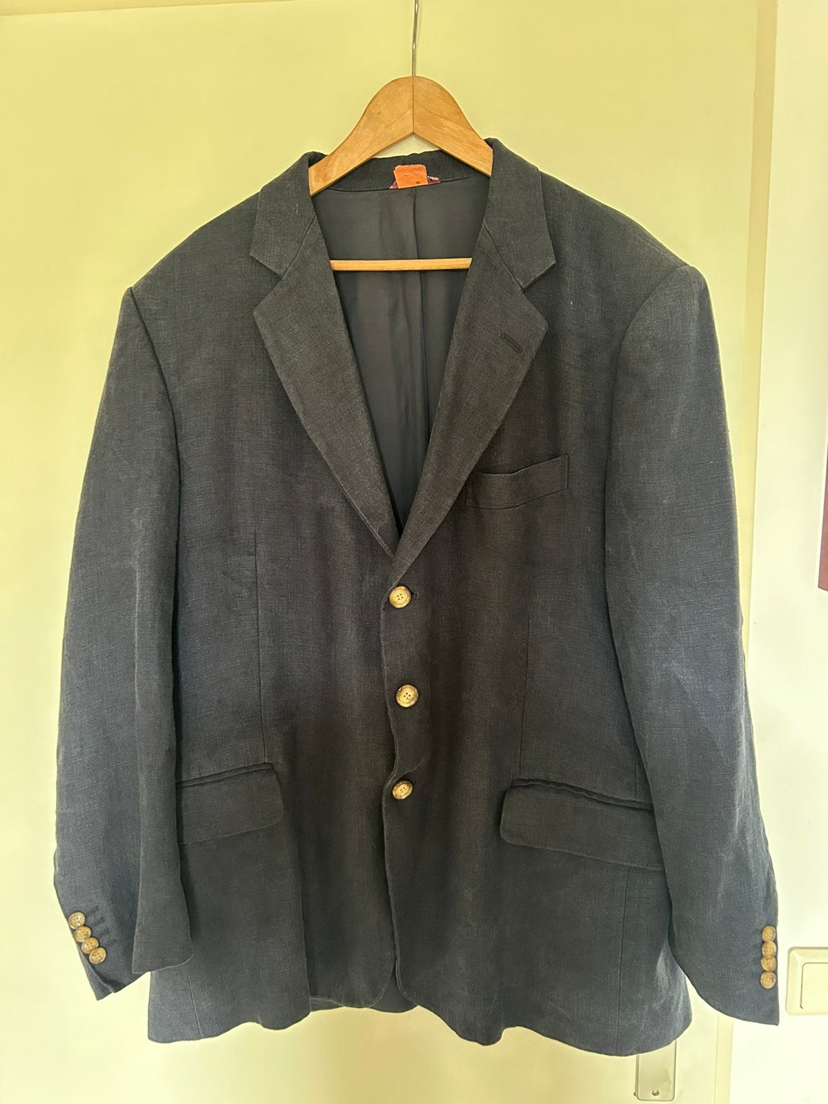 Linnen kolbert, maat 58, Scapa from Scotland, Ophalen of Verzenden, Zo goed als nieuw, Maat 56/58 (XL), Blauw
