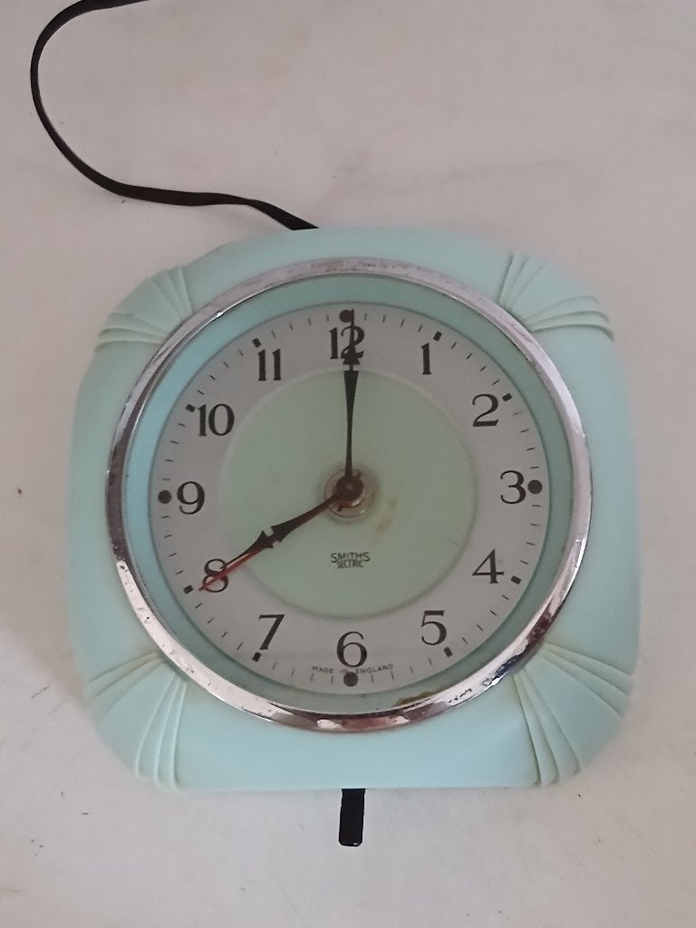 Vintage Smiths Sectric  Wand Klok Jaren 50, Antiek en Kunst, Antiek | Klokken, Ophalen of Verzenden
