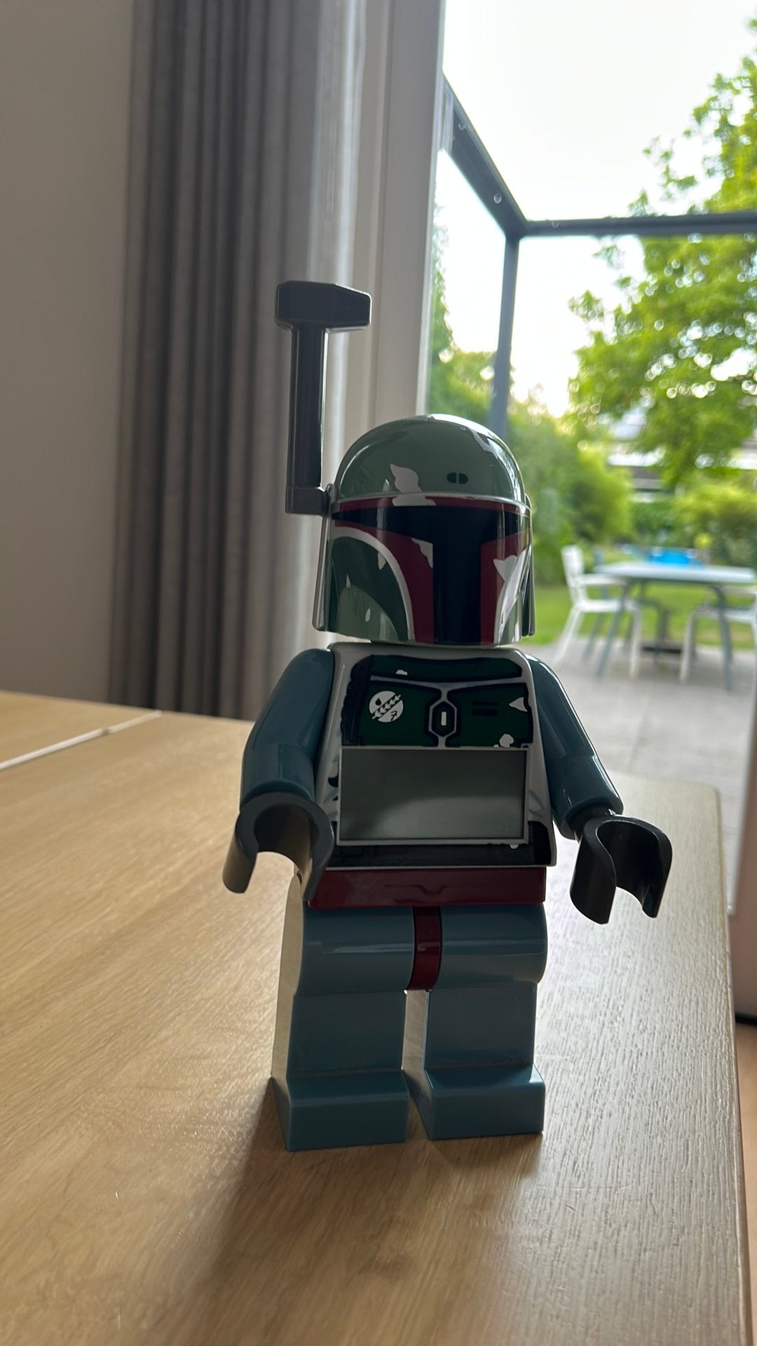 Lego star wars wekker Boba Fett, Ophalen of Verzenden, Gebruikt, Actiefiguurtje