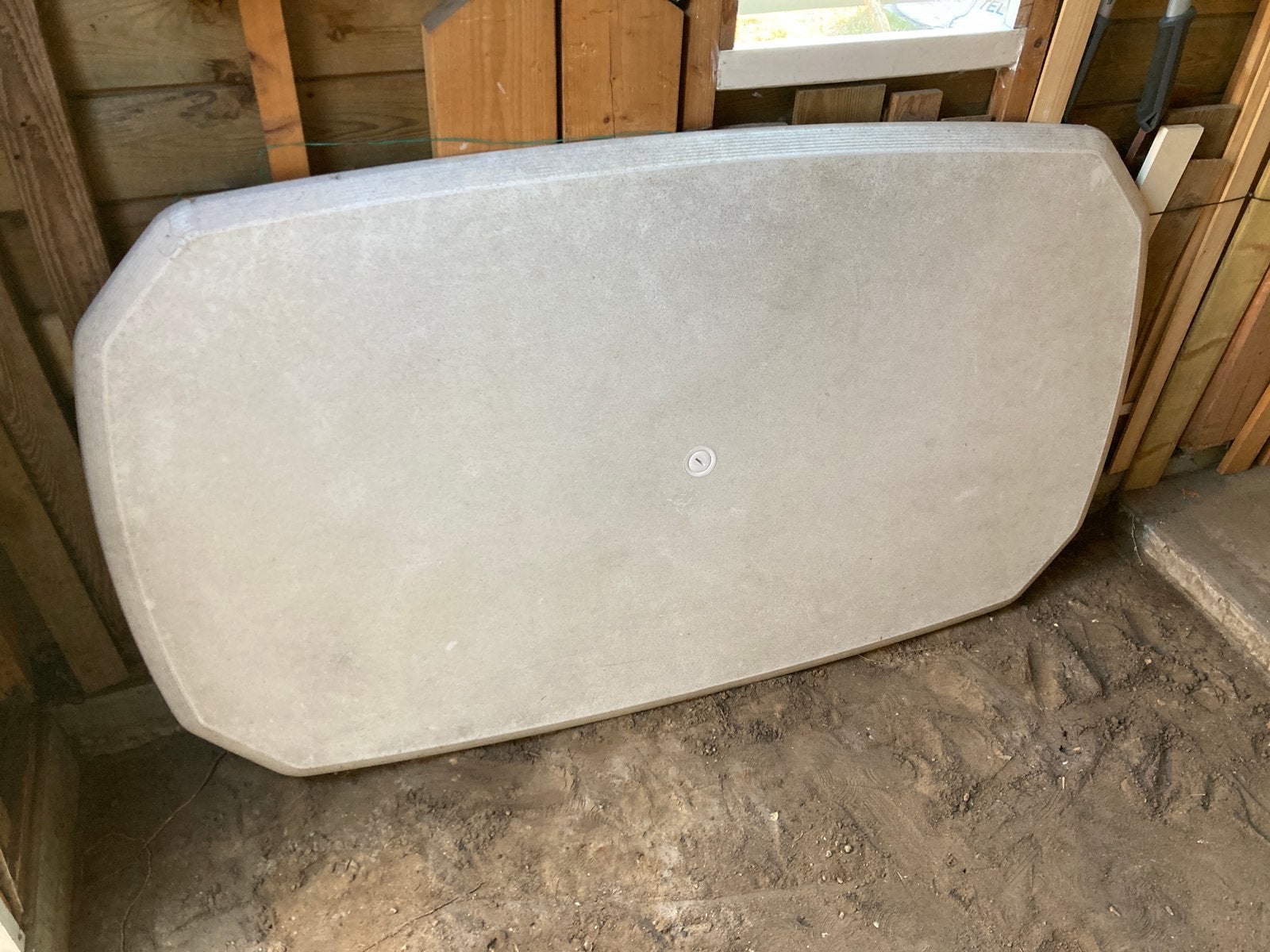 Te koop tuintafel blad Hartman Prestige ca 100 bij 160 cm, Tuin en Terras, Ophalen, Gebruikt, Rechthoekig, Kunststof