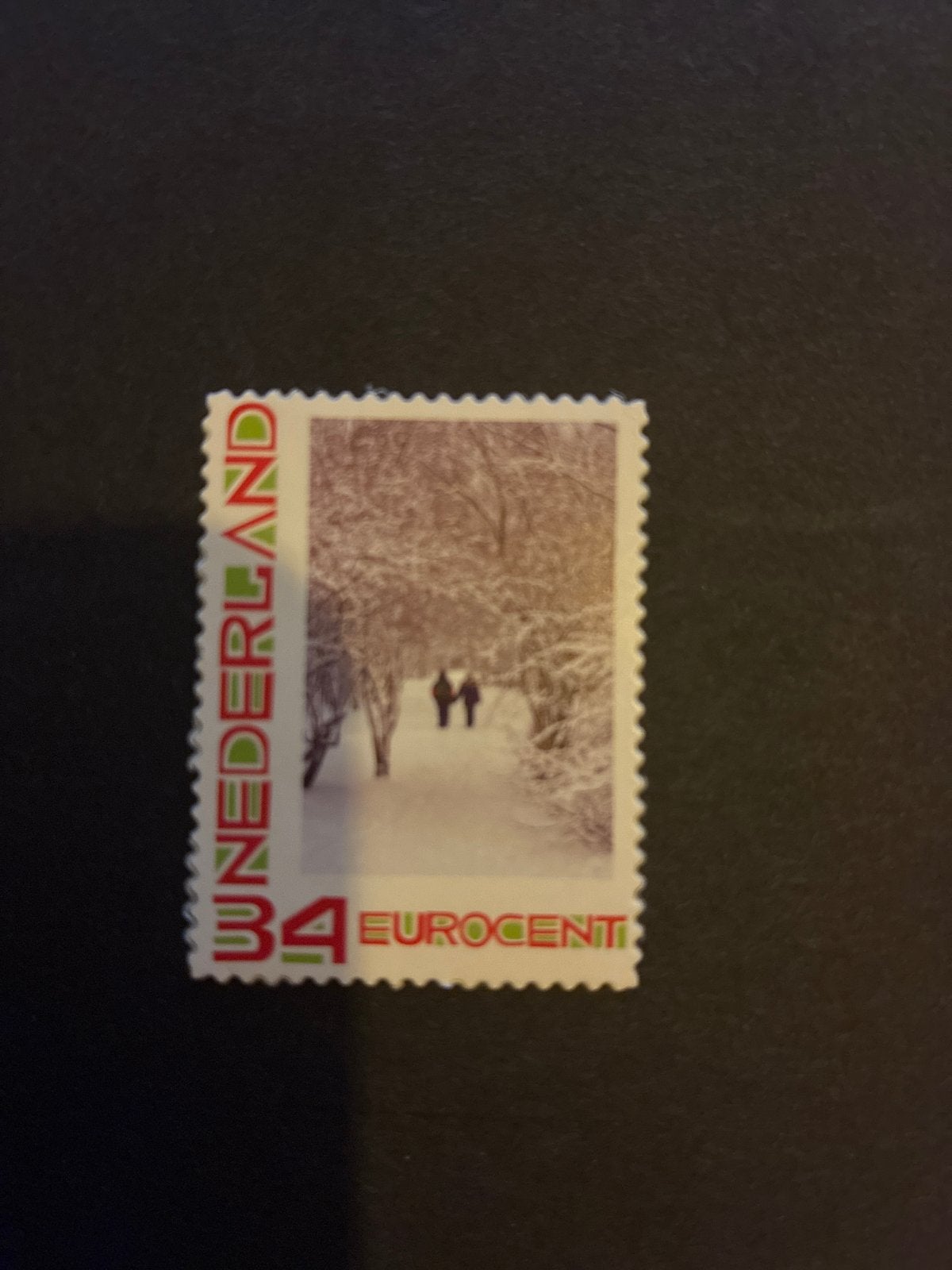 Nederlandse postzegel 34 Eurocent - Winterlandschap, Ophalen of Verzenden, Na 1940, Postfris