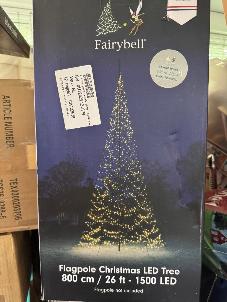 Fairybell mast verlichting, ook deze kerst in uw tuin ?, Ophalen of Verzenden, Nieuw