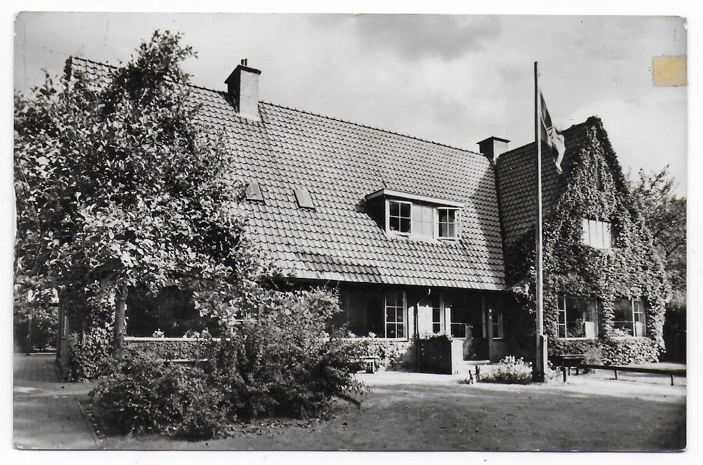 Meppel Jeugdherberg Parkhoeve  Ansichtkaart 1957   (B8025 ), Ophalen of Verzenden, 1940 tot 1960, Gelopen, Drenthe
