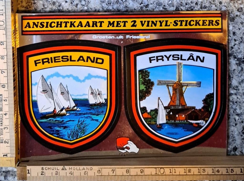 Diverse vintage stickers Friesland Fryslan prijs in overleg, Verzamelen, Stickers, Ophalen of Verzenden, Zo goed als nieuw