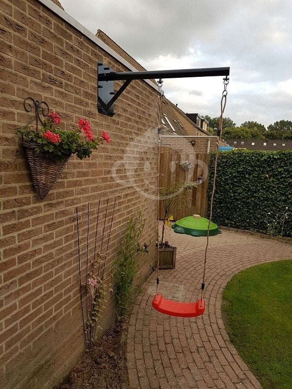 ZWART WallySwing muurschommel aanbouwschommel schommel, Ophalen of Verzenden, Nieuw, Schommel