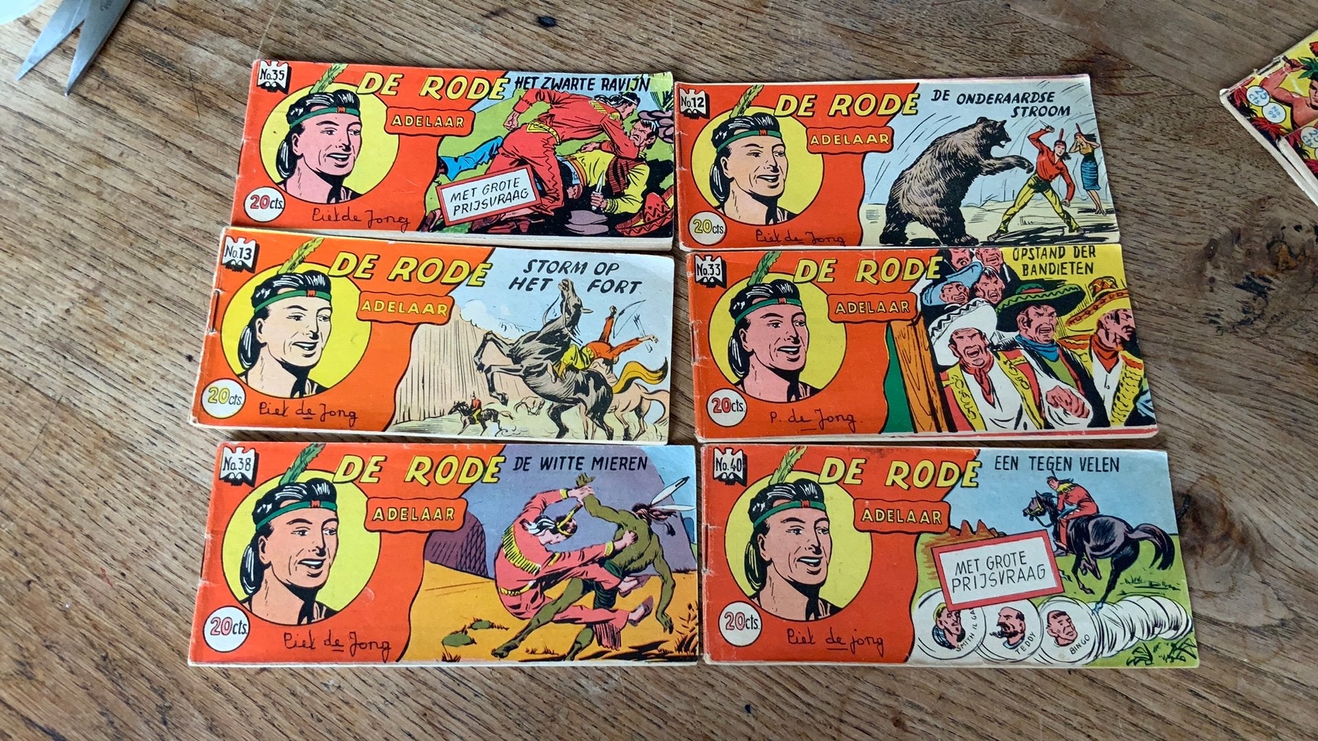 6 Vintage Lilliput Piccolo strips De Rode Adelaar 1953/1954, Boeken, Ophalen of Verzenden, Zo goed als nieuw