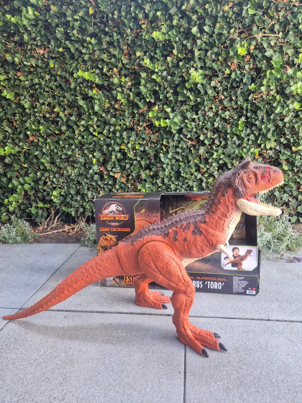 Jurassic World super kolossale Carnotaurus 'Toro', Ophalen