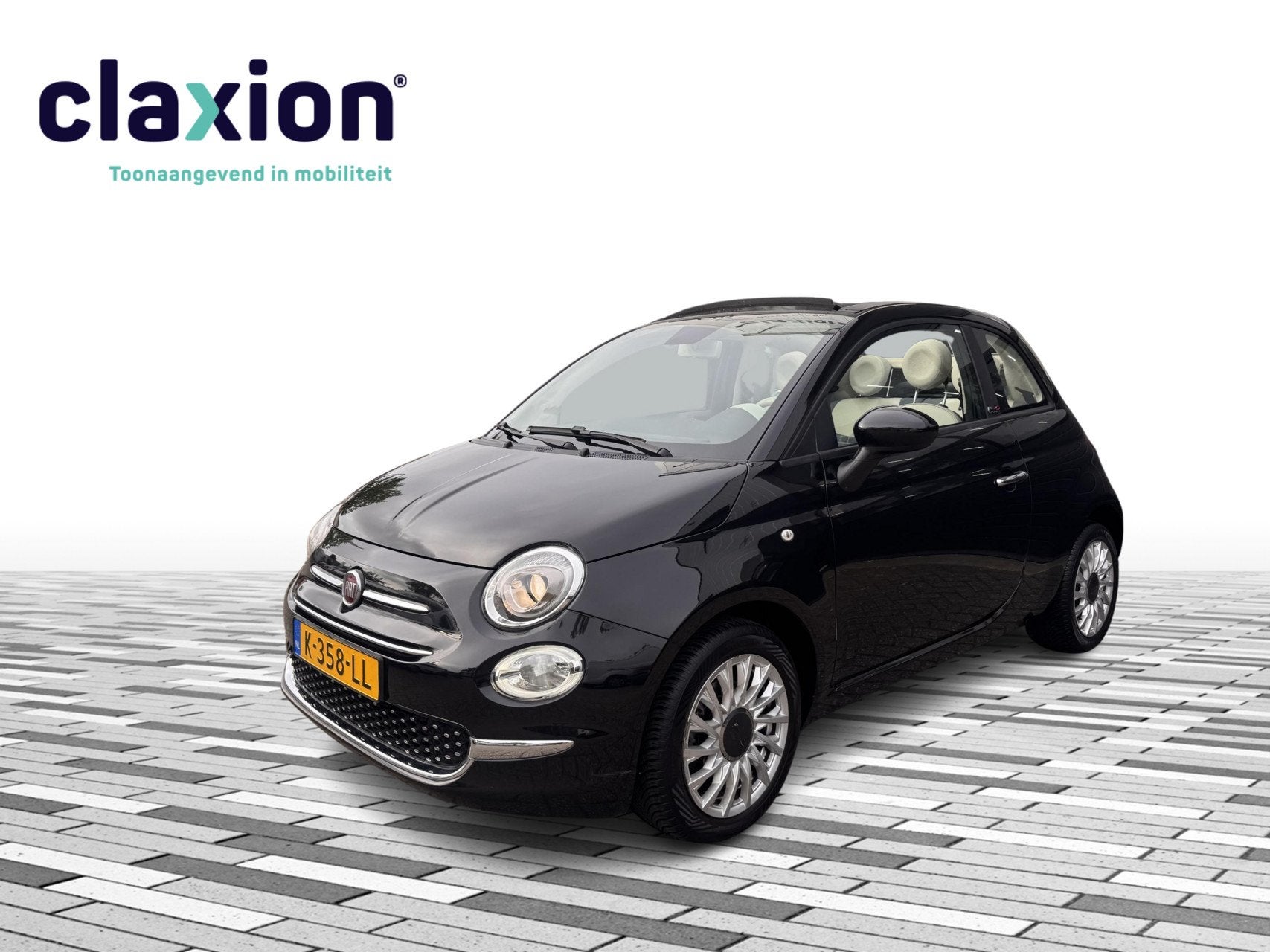 Fiat 500 C 1.0 Hybrid Lounge, Auto's, Voorwielaandrijving, Euro 6, 4 stoelen, Zwart