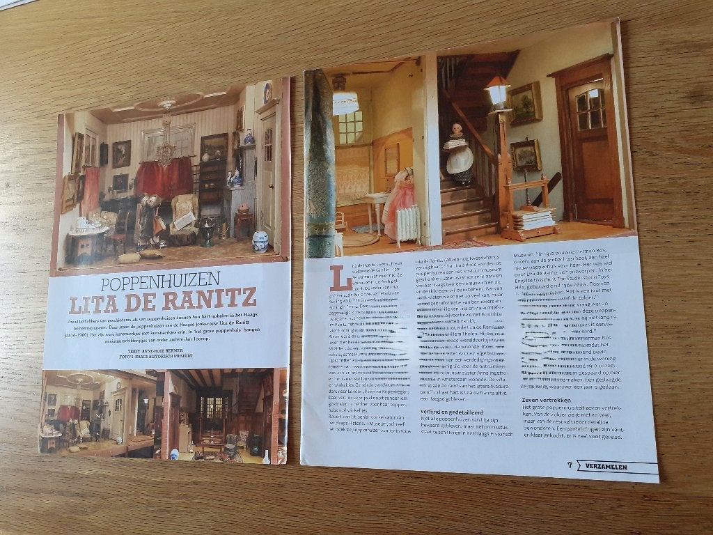 artikel poppenhuizen lita de ranitz, Ophalen of Verzenden, Overige typen