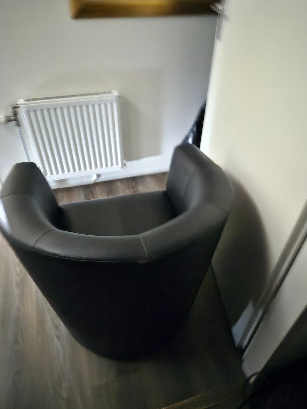 tekoop fauteuil leer, Huis en Inrichting, Fauteuils, Ophalen, Minder dan 75 cm, Leer, 50 tot 75 cm