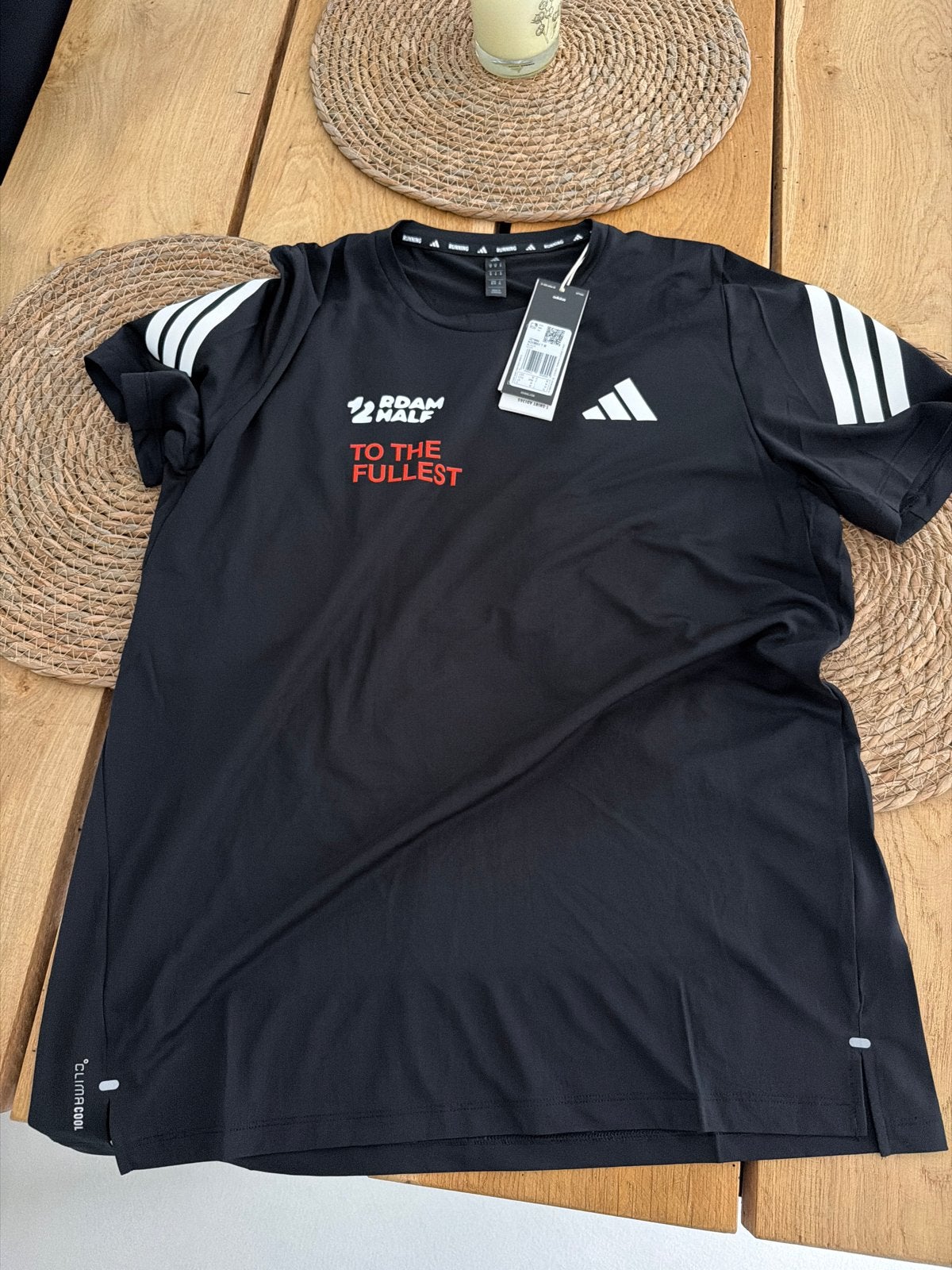 RUILEN M voor L Half Rotterdam Marathon Shirt halve, Maat 48/50 (M), Zwart, Nieuw, Ophalen of Verzenden