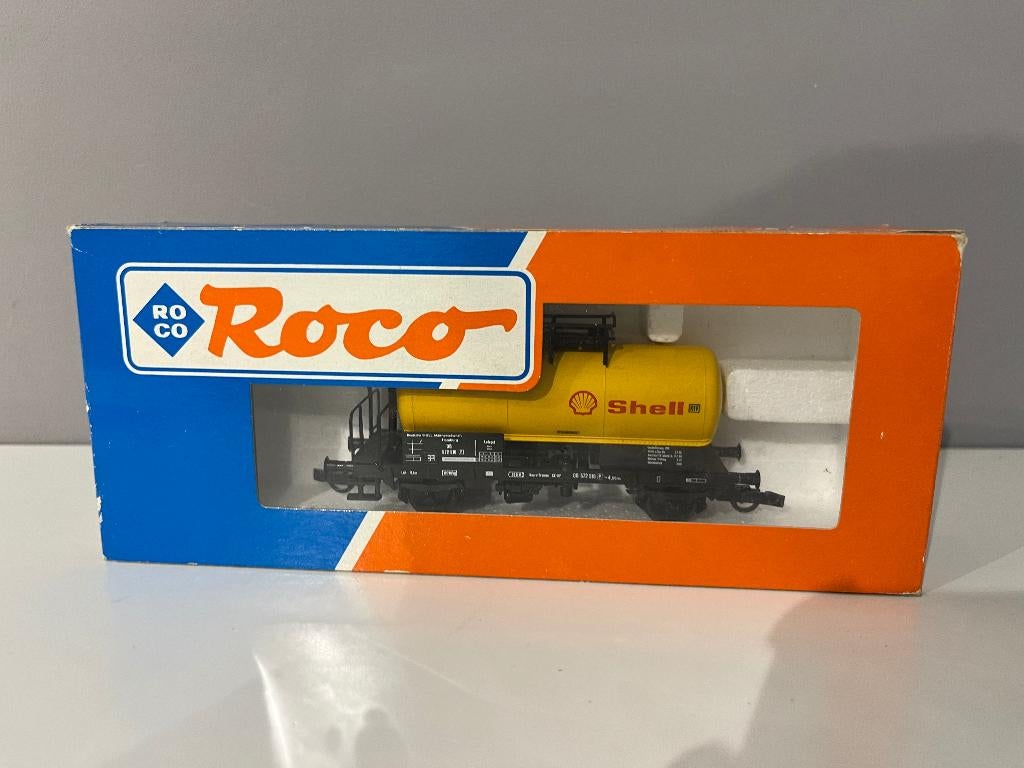 h0 Ketelwagen met Shell opdruk roco 46144, Gelijkstroom, Wagon, Ophalen of Verzenden, Zo goed als nieuw