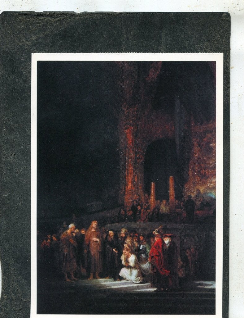 Ansicht Rembrandt - Christ and the woman taken in Adultery, Verzamelen, Verzenden, 1980 tot heden, Ongelopen