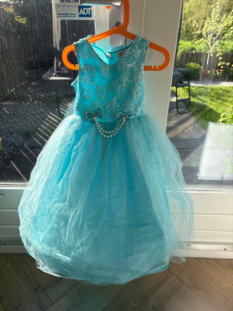 Prinsessenjurk blauw 2-3 jaar, Ophalen of Verzenden, Gebruikt, 110 t/m 116, Meisje