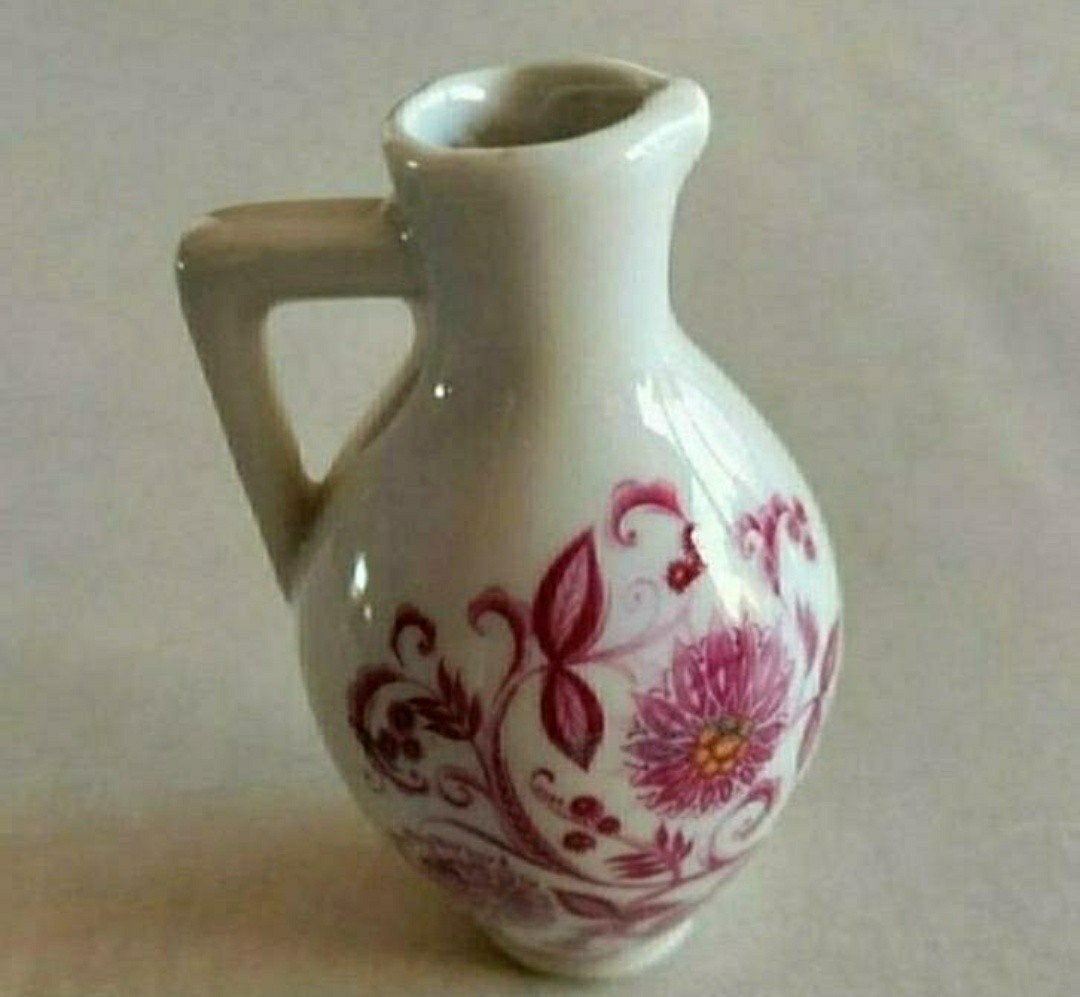 Vaas,potje,bloemenprint,handgemaakt,HUTSCHENREUTHER,Germany, Ophalen of Verzenden