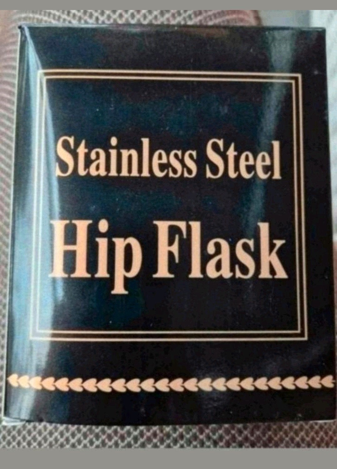 Nieuwe RVS Heupfles - Stainless Steel Hip Flask, Overige typen, Nieuw, Ophalen of Verzenden, Zwart