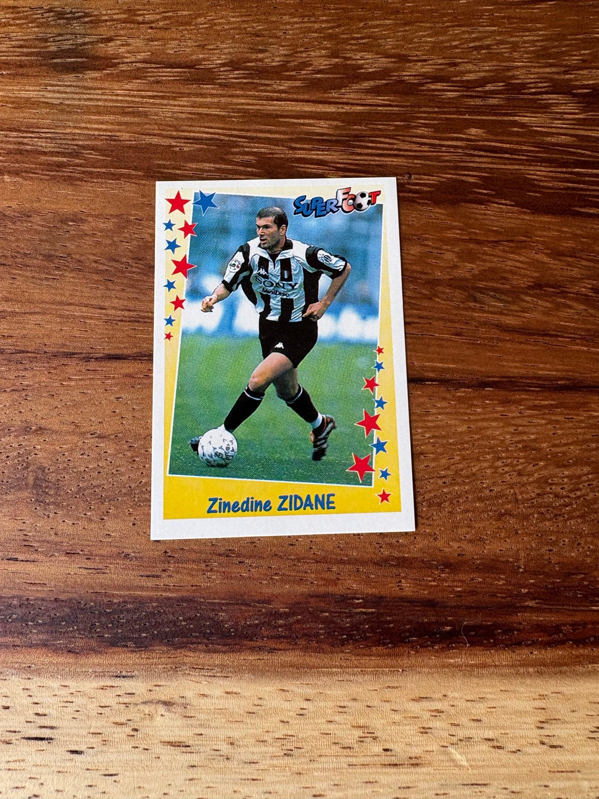 Zinedine Zidane Panini Super Foot 1998/99 Voetbalkaart, Ophalen of Verzenden, Zo goed als nieuw, Buitenlandse clubs, Spelerskaart