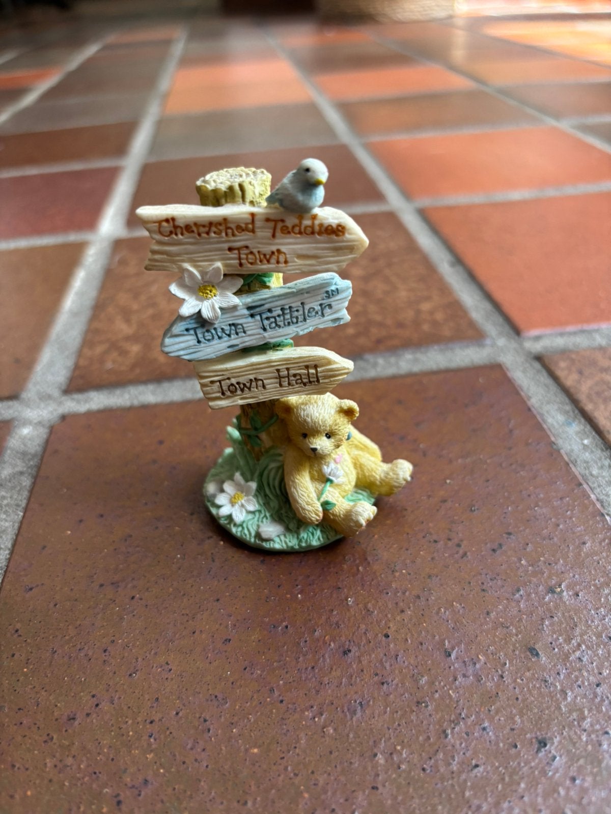 Cherished Teddies; wegwijzer, Ophalen of Verzenden, Zo goed als nieuw, Beeldje, Cherished Teddies